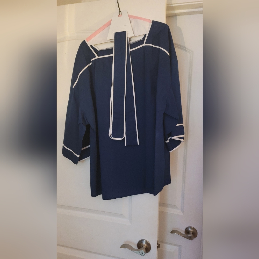 Deep Blue Blouse